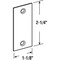 Prime-Line Steel Door Edge Hole Filler Plate, 1-1/8 in. x 2-1/4 in. , Brass Finish (Single Pack) U 9497 - alternate 3